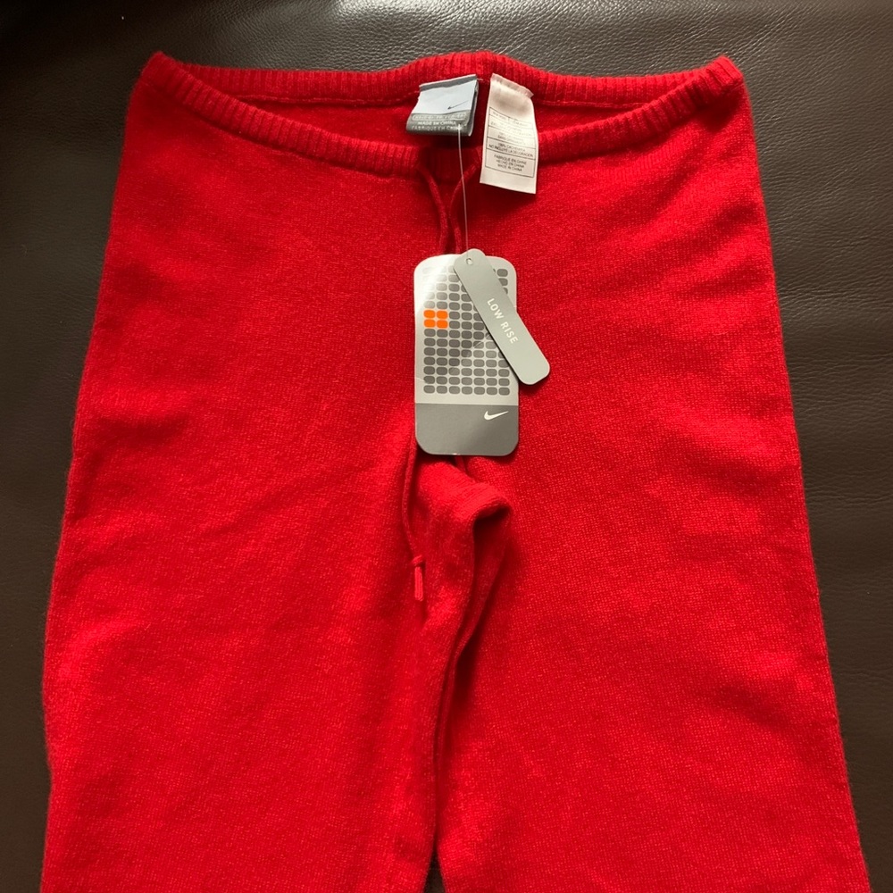 Cashmere Red Nike Sweatpants Rare - Picture 2 of 5